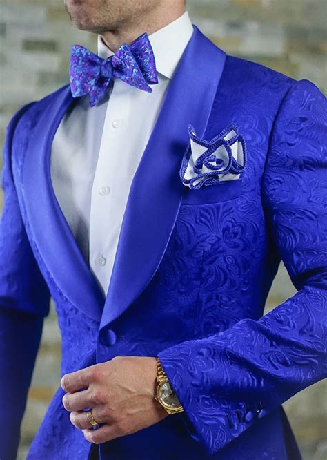 royal blue men's wedding suit.